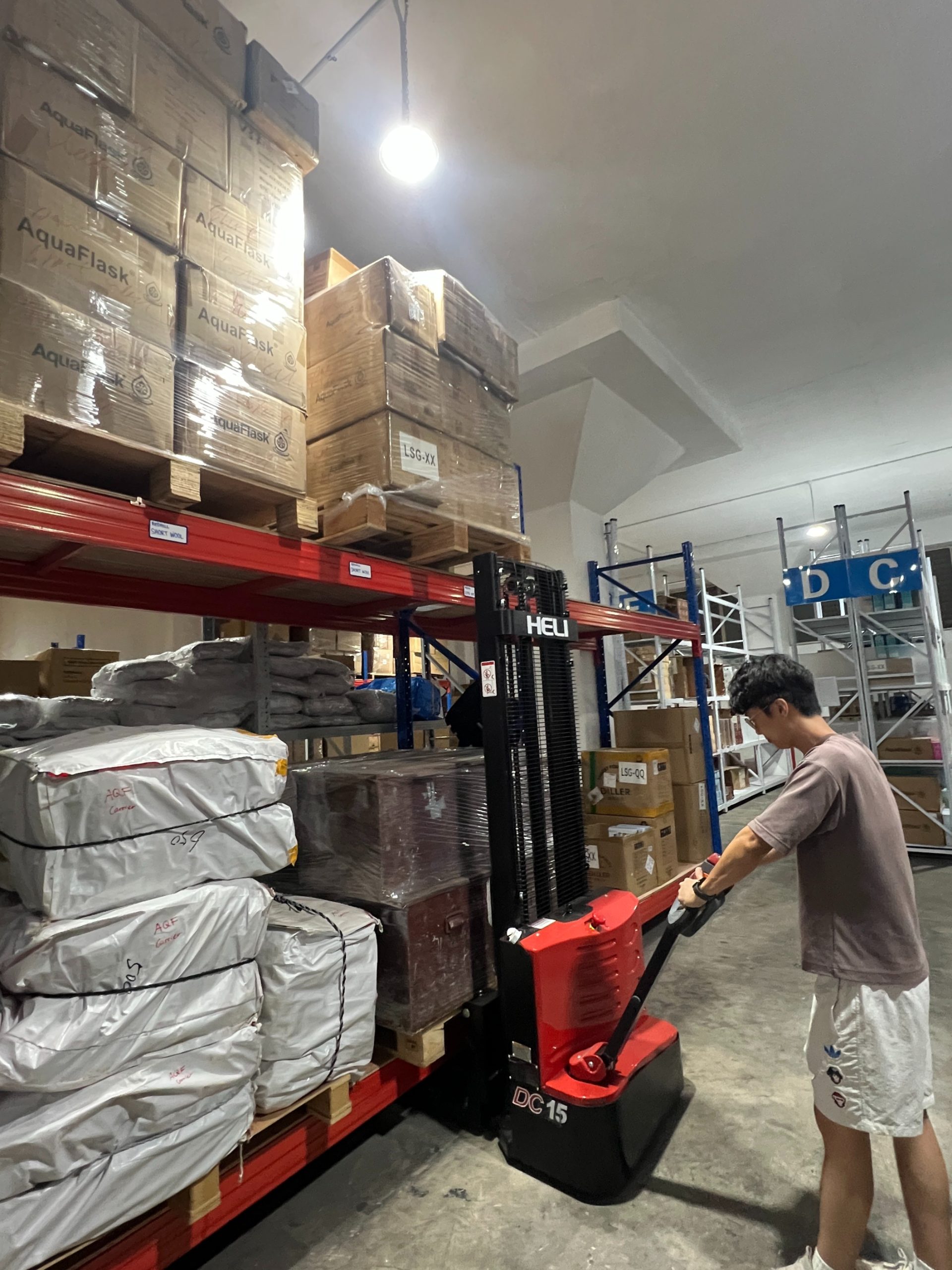 Forwardier's warehousing and storage facility in Ubi Singapore